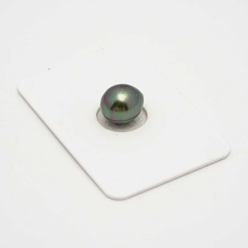 1pcs Blue Green 9.7mm - SB AAA Quality Tahitian Pearl Single LP2006 THMIX1