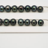 44pcs Green Cherry 8-11mm - NR AA/A Quality Tahitian Pearl Necklace NL1553 THMIX3