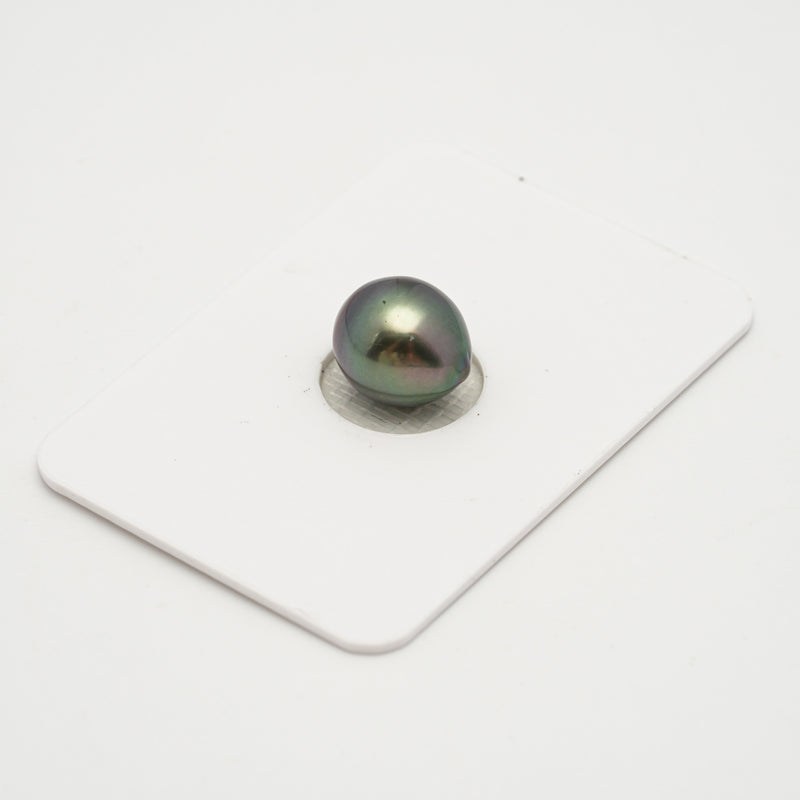 1pcs Blue Green 9.7mm - SB AAA Quality Tahitian Pearl Single LP2006 THMIX1