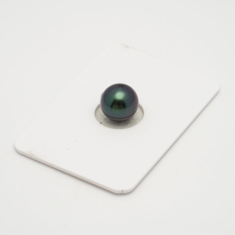 1pcs "Top Luster" Aubergine 9.5mm - SB TOP/AAA Quality Tahitian Pearl Single LP2007 THMIX1