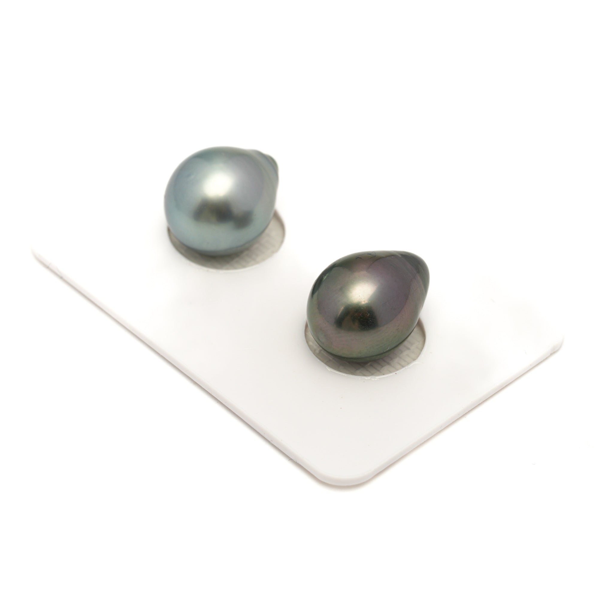 2pcs Multicolor 10.8-11.2mm - SB AAA Quality Tahitian Pearl Pair ER1879 LP1