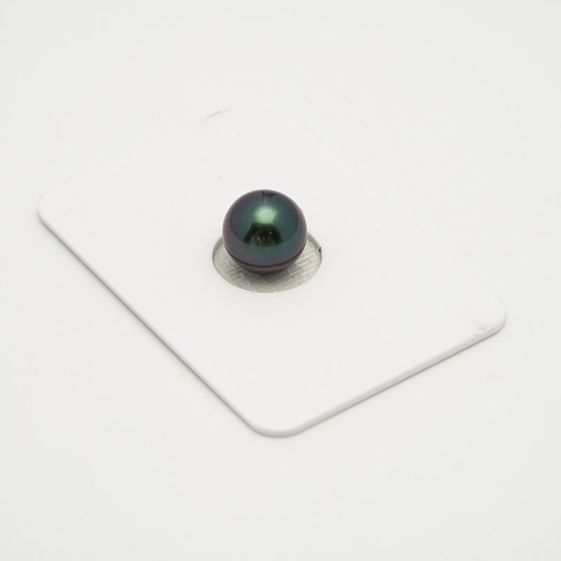 1pcs "Top Luster" Aubergine 9.5mm - SB TOP/AAA Quality Tahitian Pearl Single LP2007 THMIX1