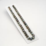 44pcs Multicolor 8-12mm - SR AA/A Quality Tahitian Pearl Necklace NL1554 THMIX3