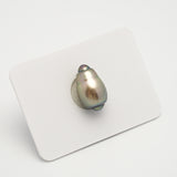 1pcs "High Luster" Green 9.7mm - CL/SB AAA Quality Tahitian Pearl Single LP2008 THMIX1