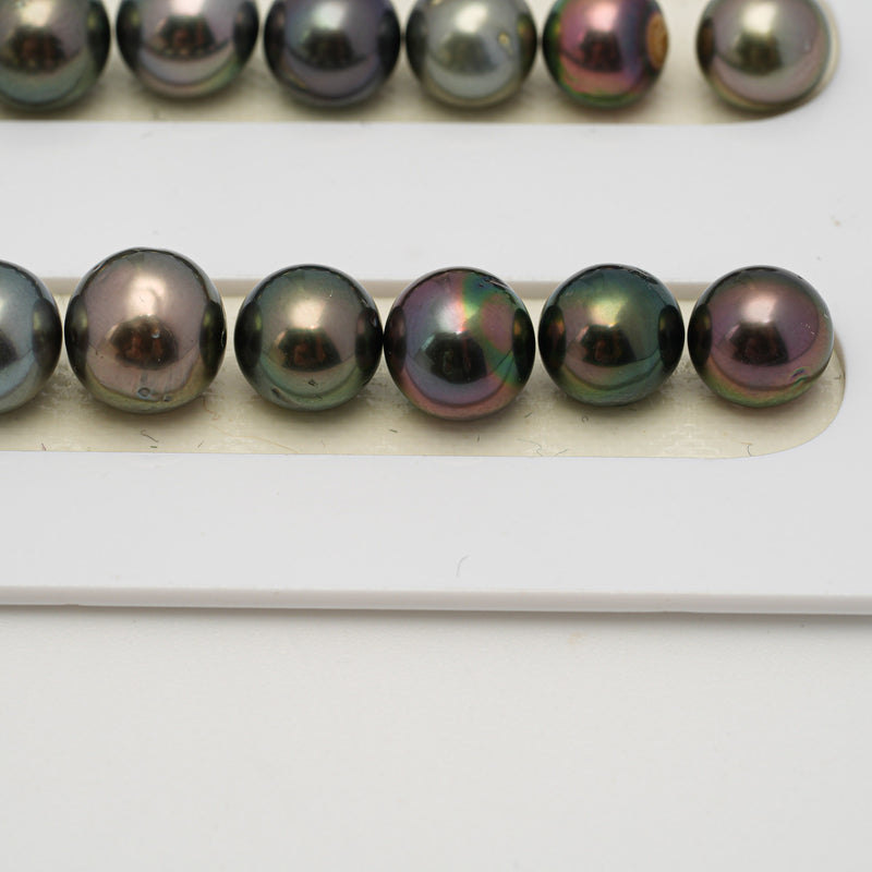 44pcs Multicolor 8-12mm - SR AA/A Quality Tahitian Pearl Necklace NL1554 THMIX3