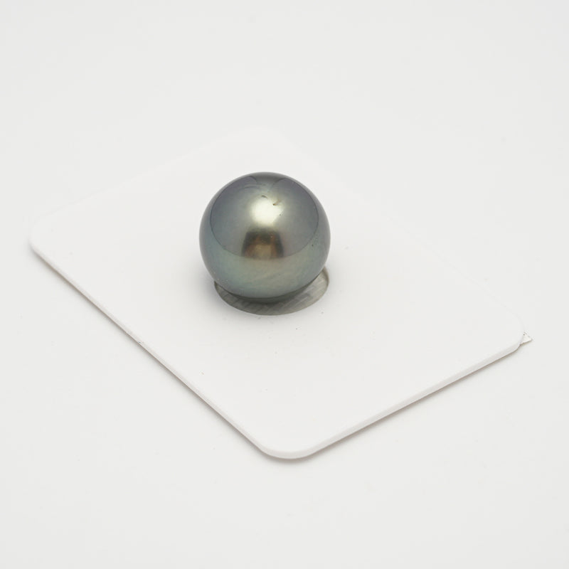 1pcs Green 14mm - RSR AAA/AA Quality Tahitian Pearl Single LP1966 THMIX3