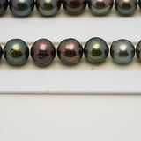 44pcs Multicolor 8-12mm - SR AA/A Quality Tahitian Pearl Necklace NL1554 THMIX3