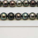 44pcs Multicolor 8-12mm - SR AA/A Quality Tahitian Pearl Necklace NL1554 THMIX3