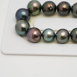 44pcs Multicolor 8-12mm - SR AA/A Quality Tahitian Pearl Necklace NL1554 THMIX3