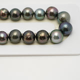 44pcs Multicolor 8-12mm - SR AA/A Quality Tahitian Pearl Necklace NL1554 THMIX3