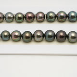 44pcs Multicolor 8-12mm - SR AA/A Quality Tahitian Pearl Necklace NL1554 THMIX3