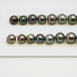 44pcs Multicolor 8-12mm - SR AA/A Quality Tahitian Pearl Necklace NL1554 THMIX3