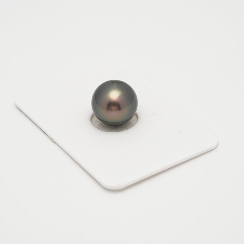 1pcs "High Luster" Green Cherry 11.8mm - SB/NR AAA Quality Tahitian Pearl Single LP1983 A101