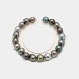 20pcs "High Luster" Multicolor 8-10mm - SB AAA Quality Tahitian Pearl Bracelet BR2145 TH1