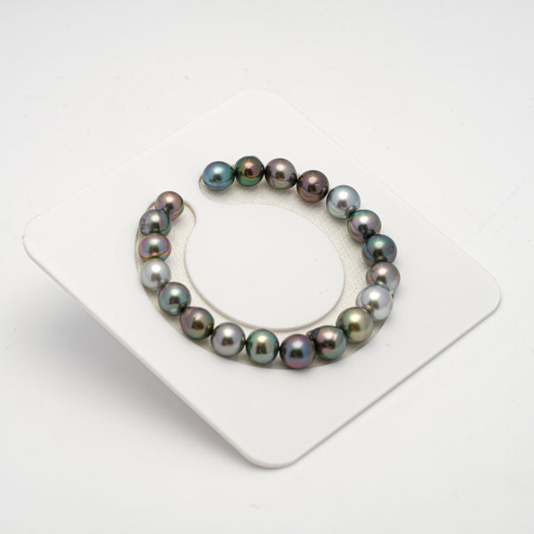 20pcs "High Luster" Multicolor 8-10mm - SB AAA Quality Tahitian Pearl Bracelet BR2145 TH1