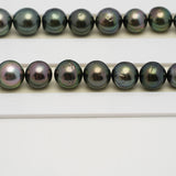 46pcs Multicolor 8-12mm - NR AA/A Quality Tahitian Pearl Necklace NL1556 THMIX3