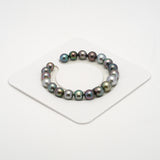 20pcs "High Luster" Multicolor 8-10mm - SB AAA Quality Tahitian Pearl Bracelet BR2145 TH1