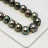 46pcs Multicolor 8-12mm - NR AA/A Quality Tahitian Pearl Necklace NL1556 THMIX3