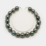 19pcs "High Luster" Green Cherry 8-9mm - SB AAA Quality Tahitian Pearl Bracelet BR2154 OR9