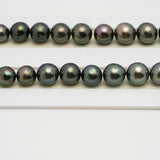 46pcs Multicolor 8-12mm - NR AA/A Quality Tahitian Pearl Necklace NL1556 THMIX3