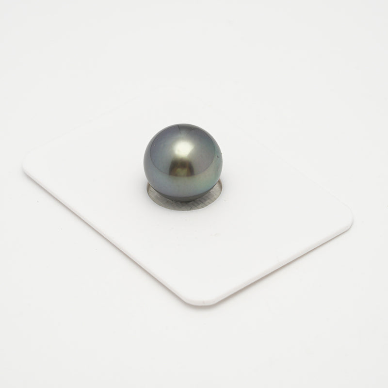 1pcs Blue Green 12.7mm - RSR AAA/AA Quality Tahitian Pearl Single LP1974 THMIX3