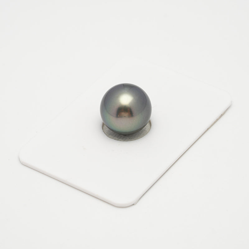 1pcs Blue Green 12.7mm - RSR AAA/AA Quality Tahitian Pearl Single LP1974 THMIX3