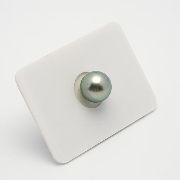 1pcs "High Luster" Light Green 10.5mm - SB AAA Quality Tahitian Pearl Single LP1793 TH1