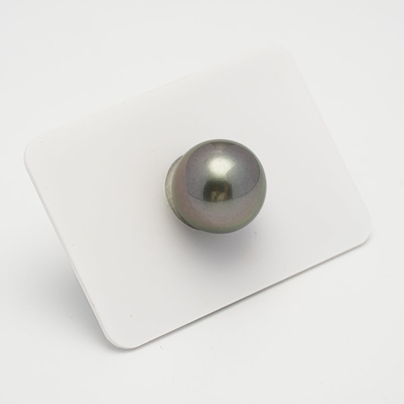 1pcs Silver 14mm - SR AAA/AA Quality Tahitian Pearl Single LP1967 THMIX3