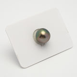 1pcs "Top Luster" Green 11mm - SB AAA Quality Tahitian Pearl Single LP2012 OR6