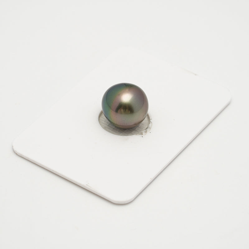 1pcs "Top Luster" Green 11mm - SB AAA Quality Tahitian Pearl Single LP2012 OR6