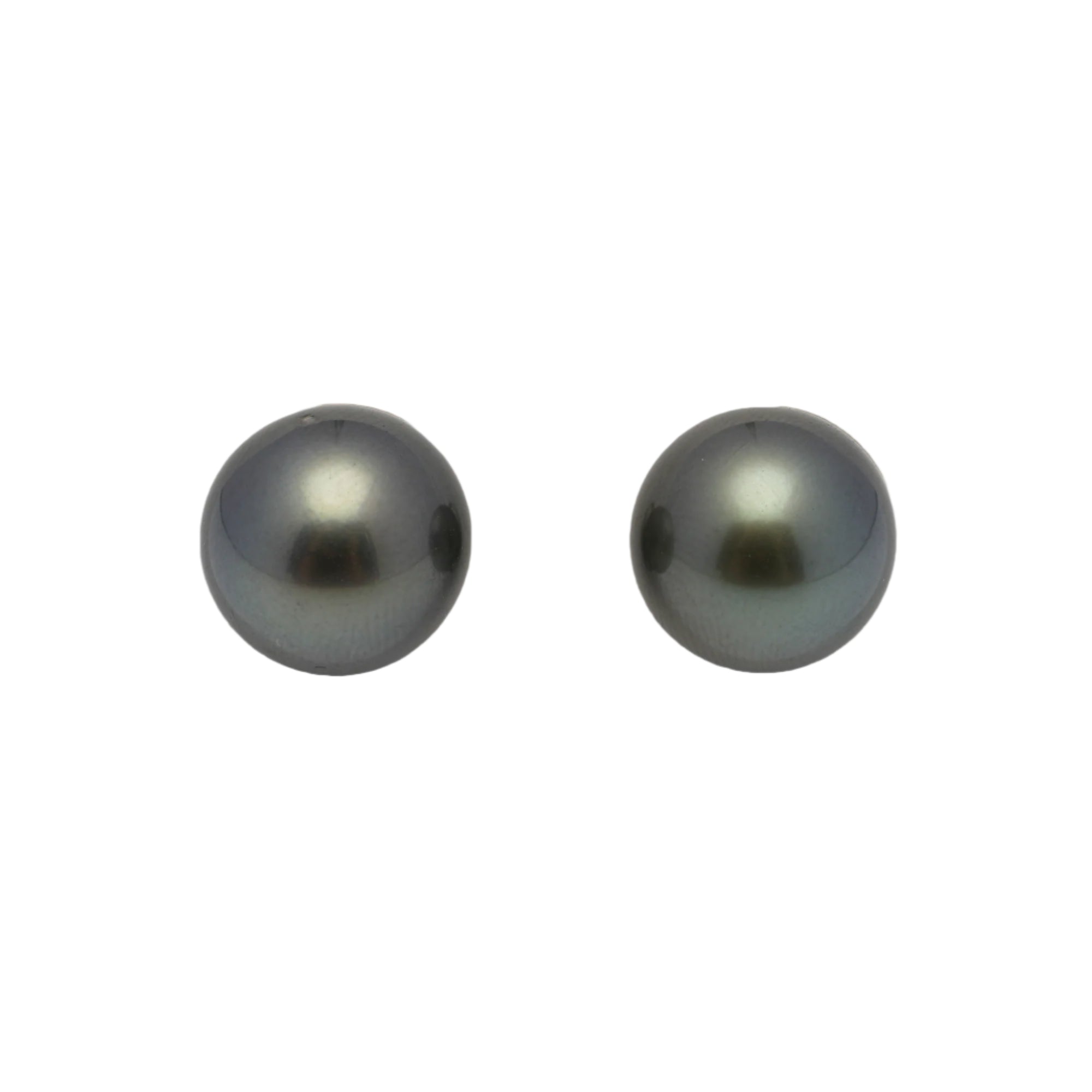 2pcs Dark 12.8-13mm - RSR AAA/AA Quality Tahitian Pearl Pair ER1441 A89