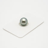 1pcs "High Luster" Light Green 10.5mm - SB AAA Quality Tahitian Pearl Single LP1793 TH1