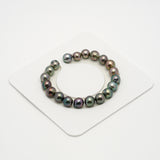 20pcs Multicolor 8-9mm - SB AAA Quality Tahitian Pearl Bracelet BR2155 OR9