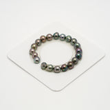 20pcs Multicolor 8-9mm - SB AAA Quality Tahitian Pearl Bracelet BR2155 OR9