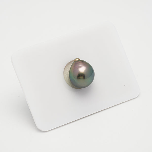 1pcs Green Cherry 10.5mm - SBQ AAA/AA Quality Tahitian Pearl Single LP1980 THMIX3