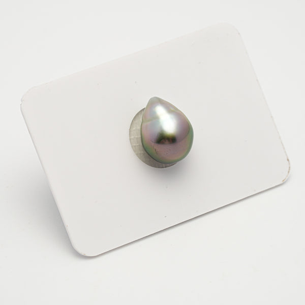 1pcs "High Luster" Green Cherry 10.1mm - SB AAA/AA Quality Tahitian Pearl Single LP2014 OR7