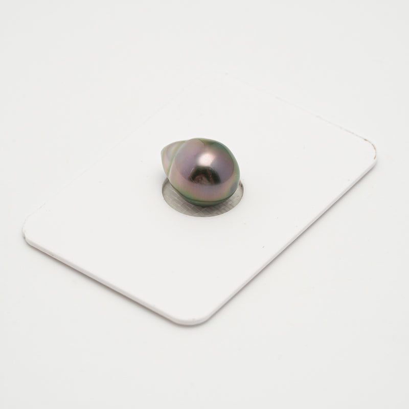 1pcs "High Luster" Green Cherry 10.1mm - SB AAA/AA Quality Tahitian Pearl Single LP2014 OR7