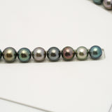 43pcs "High Luster" Multicolor 8-12mm - RSR AA/AAA Quality Tahitian Pearl Necklace NL1557 THMIX2