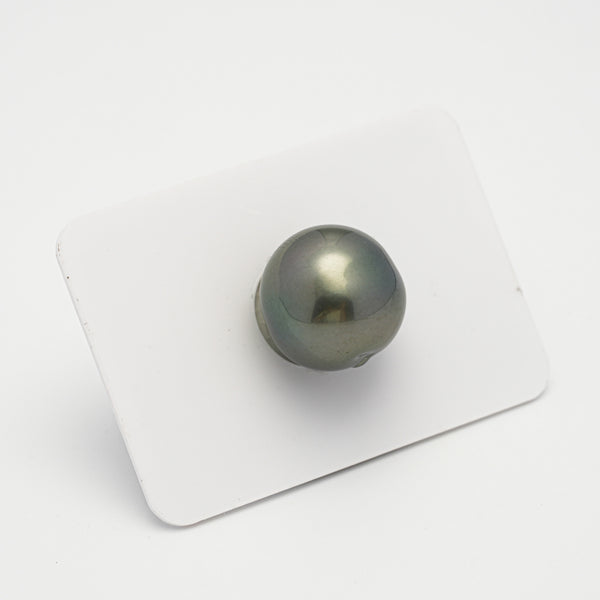 1pcs Green 15mm - NR AAA/AA Quality Tahitian Pearl Single LP1973 THMIX3