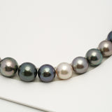 43pcs "High Luster" Multicolor 8-12mm - RSR AA/AAA Quality Tahitian Pearl Necklace NL1557 THMIX2