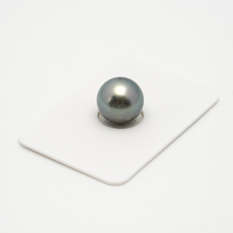 1pcs "High Luster" Light Blue 12.5mm - RSR AA/AAA Quality Tahitian Pearl Single LP1798 TH1