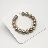 16pcs "High Luster" Yellow 9-12mm - SB AAA Quality Tahitian Pearl Bracelet BR2158