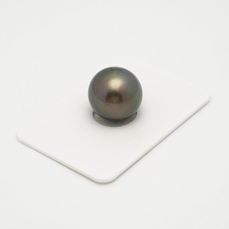 1pcs Dark Green 15.2mm - RSR AAA Quality Tahitian Pearl Single LP1977 THMIX3