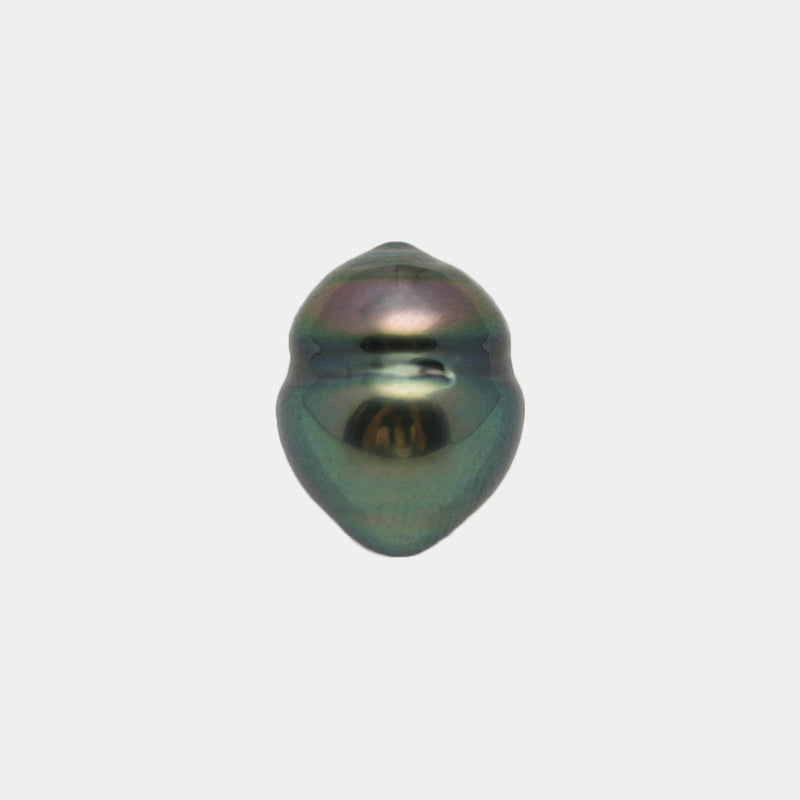 1pcs "High Luster" Peacock 9.7mm - CL AAA Quality Tahitian Pearl Single LP2020 OR7