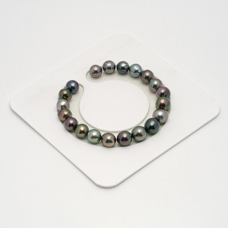 20pcs Multicolor 8-9mm - CL/SB AAA Quality Tahitian Pearl Bracelet BR2159 OR9