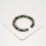 20pcs Multicolor 8-9mm - CL/SB AAA Quality Tahitian Pearl Bracelet BR2159 OR9