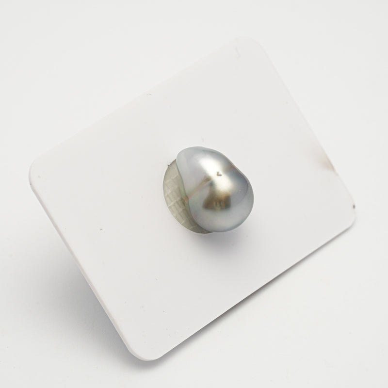 1pcs Silver 10.5mm - SBQ AAA Quality Tahitian Pearl Single LP2028 OR7