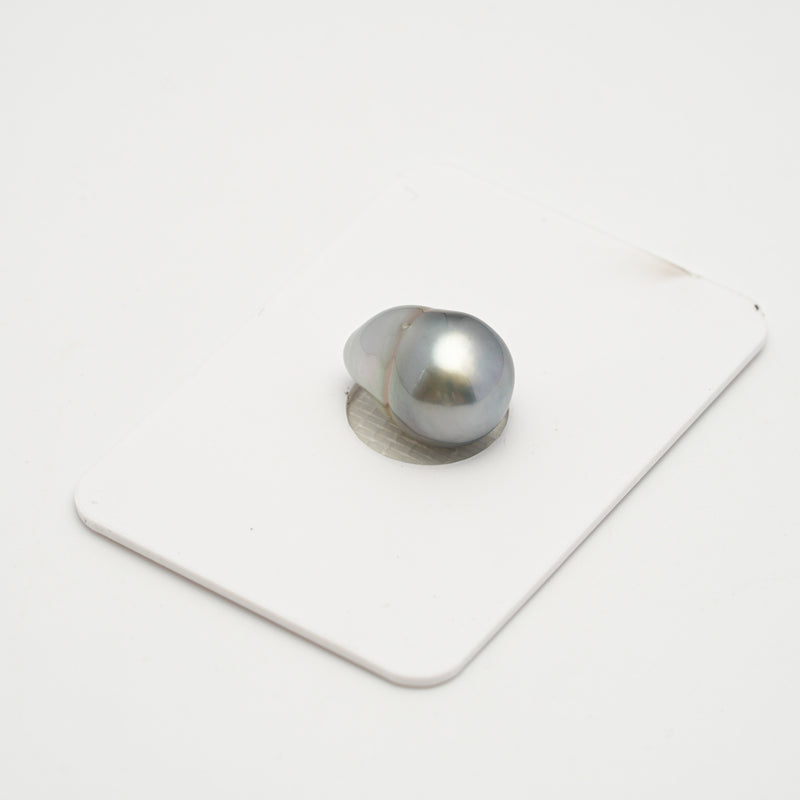 1pcs Silver 10.5mm - SBQ AAA Quality Tahitian Pearl Single LP2028 OR7