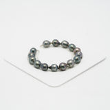 15pcs Mix 8-10mm - CL AAA/AA Quality Tahitian Pearl Bracelet BR2050 OR7