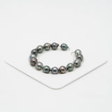 15pcs Mix 8-10mm - CL AAA/AA Quality Tahitian Pearl Bracelet BR2050 OR7